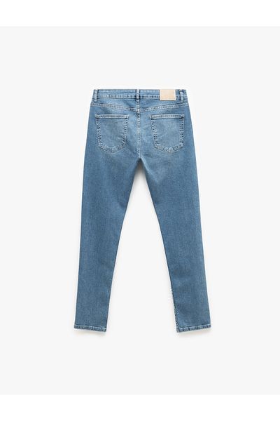 Koton Regular Waist Pocket Detailed Cotton Slim Fit Jean Trousers - Brad Jean
