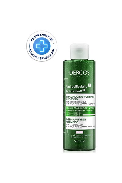 Vichy Sampon anti-matreata Vichy Dercos Anti-Dandruff K purificator pentru par gras