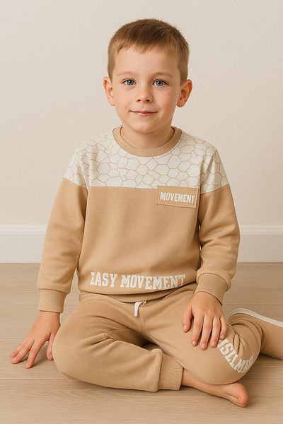 Jaju Baby Brown Movement Bottom Top Boy's Bottom Top Set