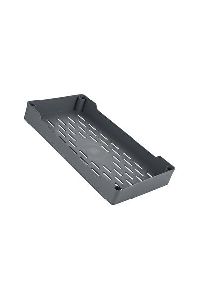 Bayev Class Grey 2-Tier Under Sink Organizer Απορρυπαντικό με ρόδες Μονάδα ραφιών οργάνωσης μπάνιου