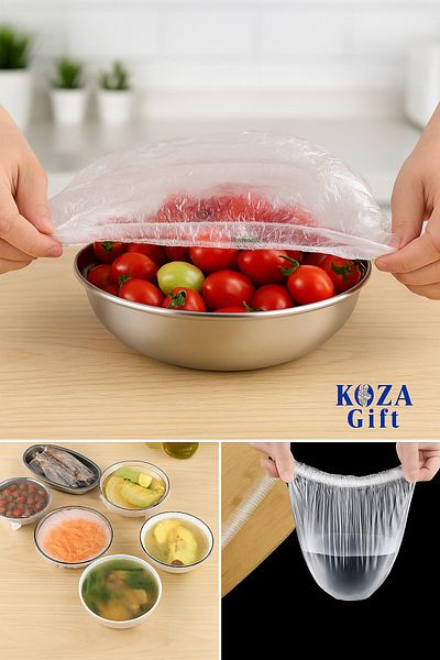keyfisepet en keyifli sepet 100 Pieces Elastic Freshness-Keeping Pot and Plate Cap Flexible Stretch Cover