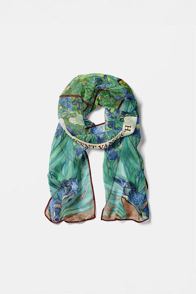 Buka Shops Van Gogh "Iris" Ευέλικτο Premium Μαντήλι σιφόν (Τεχνούργημα 1889)