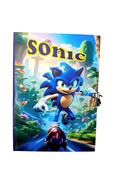 ÇİLEKHOMEAVM كتاب الذاكرة اليومي التذكاري المغلق بشخصيات SONIC