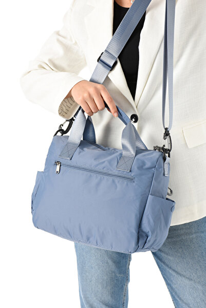 Sanmorris SN 6000 GEANT DE UMĂR DE FEMEI GEANT DE MÂNĂ REZISTENT LA APĂ ȚESĂTĂ DE PARȘUT ALBASTRU