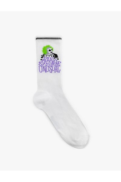 Koton Șosete Beetlejuice Socket cu licență din amestec de bumbac
