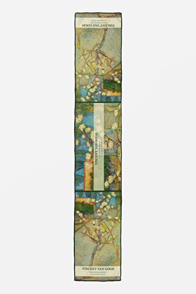 Buka Shops Van Gogh "Blooming Pear Tree" Versatile Premium Chiffon Scarf (1890 Work)