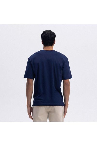 Ellesse Em390-Nv Oversize Tee Men's T-Shirt - Navy Blue
