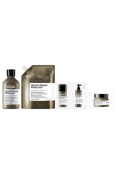 L'Oreal Paris Pachet Sampon LOreal Professionnel Serie Expert Absolut Repair Molecular pentru par deteriorat