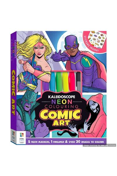 Hinkler تلوين النيون المشكال: فن الكوميديا