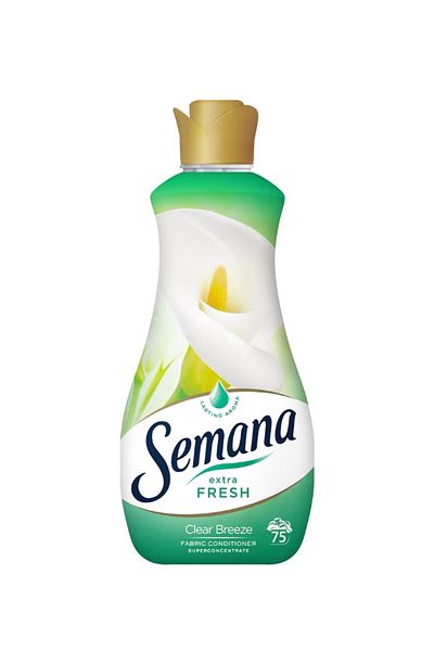 Semana Extra Fresh Clear Breeze Fabric Softener, 1.5 L, 75 Washes
