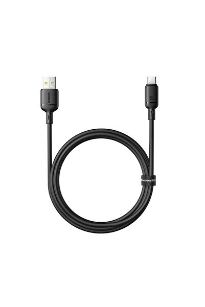 Baseus Silky Series USB to Type-C 100W Hızlı Şarj Kablosu 1m - Siyah