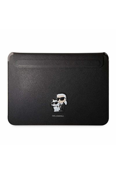 Karl LagerfeId Husa Karl Lagerfeld Saffiano Karl and Choupette NFT Computer Sleeve 13/14" Neagra
