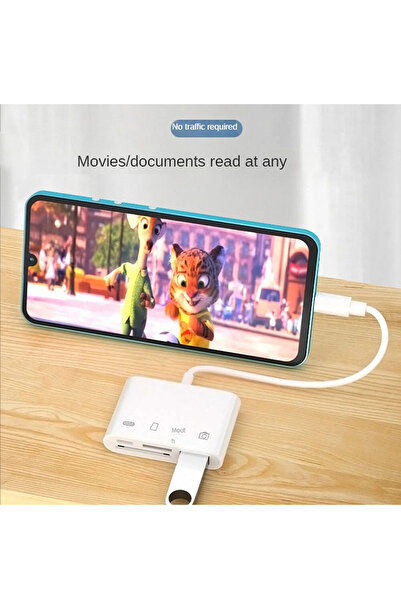 MAXGO 3132 Type-c Usb Otg Tf Sd Micro Kart Okuyucu Card Çevirici Dönüştürücü Adaptör