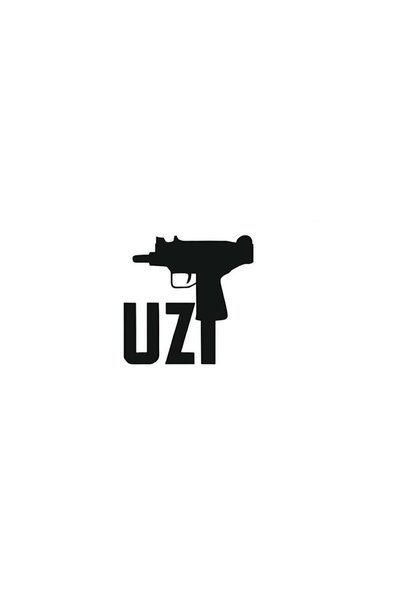Generic Brand ملصق Uzi (محرك تلقائي - كمبيوتر محمول - ديكور حائط) 10 × 10 سم