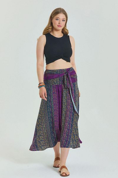 Los banditos Gipe Waistband Large Size Skirt