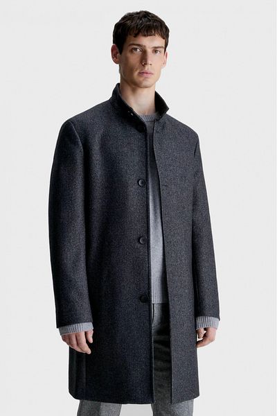 Calvin Klein Palton de lana CK K10K112048 Gri L INTL