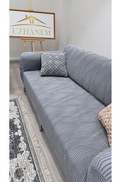 uzhanem Husa de scaun jacquard pentru 3 persoane, 1 bucată husă de canapea extensibilă în produs