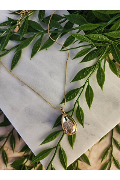 ALLEGRİA قلادة رائعة من حجر الزركون الصلب على شكل قلب