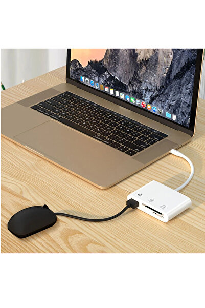 MAXGO 3132 Type-c Usb Otg Tf Sd Micro Kart Okuyucu Card Çevirici Dönüştürücü Adaptör