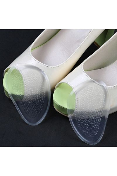 Ecosell Silicone Heeled Shoe Insoles Anti-Slip Insoles Thick 1 Pair