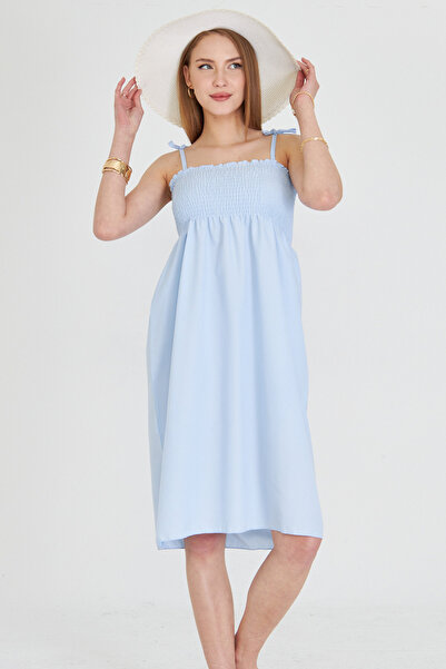 armonika Dámske svetlomodré ramienka na šnurovanie hrudníka Gipe elastické mi...