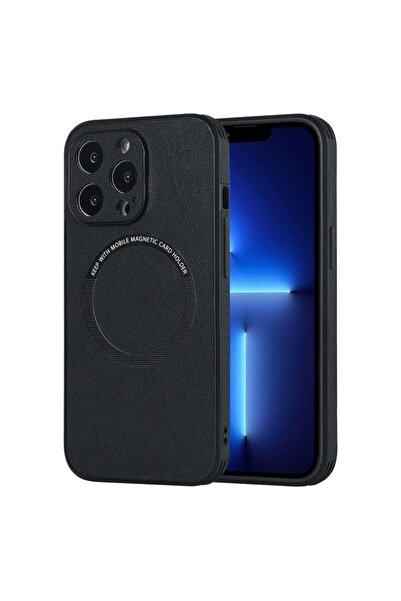 REDz Accessories Husă din piele, Magsafe, compatibilă cu iPhone 14, încărcare...