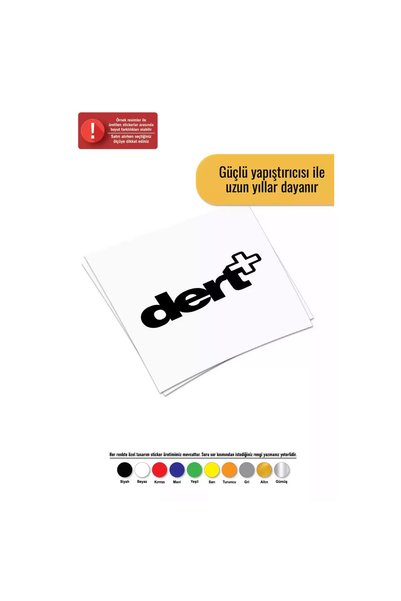 Generic Brand Dert - Vehicle, Auto, Laptop, Wall Compatible Sticker 40*16 Cm
