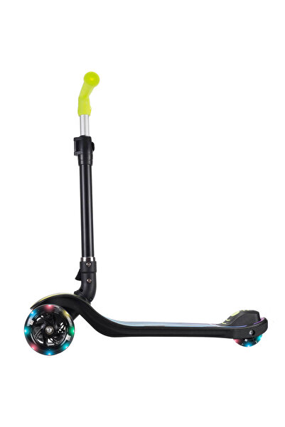 ACTION ONE Fantasy folding scooter with light-up wheels, multicolor