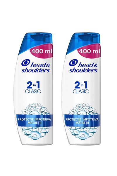 Head Pachet promo: 2 x Sampon anti-matreata Head&Shoulders Classic Clean 2-in-1 pentru par normal