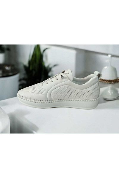 Voyager Women's Inner and Outer Genuine Leather Poly Sole Rubber Lace up Orthopedic Daily Shoes