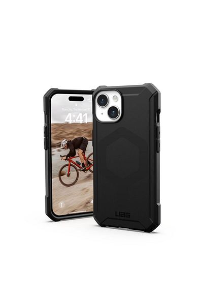 REDz Accessories Carcasă UAG compatibilă cu iPhone 15 Pro Max, compatibilă cu Magsafe, Essential, neagră