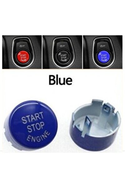 PİNUKS 61319153831 m Bmw Start Stop Button Cover Blue for Bmw F10 Lci F07 F06...