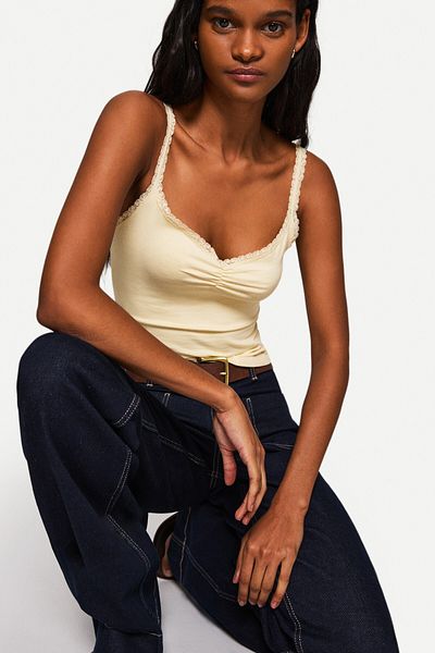 Bershka Lace top with straps