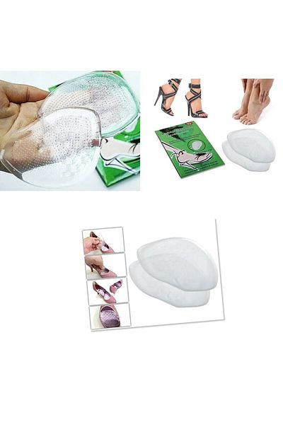 Ecosell Silicone Heeled Shoe Insoles Non-Slip Insoles 1 Pair
