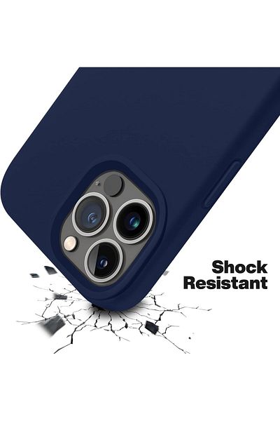 Generic Silicone Case Cover Compatible with iPhone 13 pro , Ultra Slim Fit with Full Body Protection