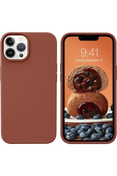 Generic Silicone Case Cover Compatible with iPhone 13 pro , Ultra Slim Fit with Full Body Protection