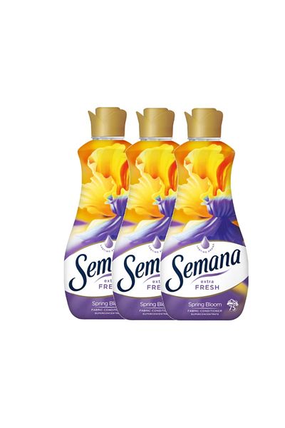 Semana Spring Bloom Fabric Softener, 3 X 1.5 L, 225 Washes