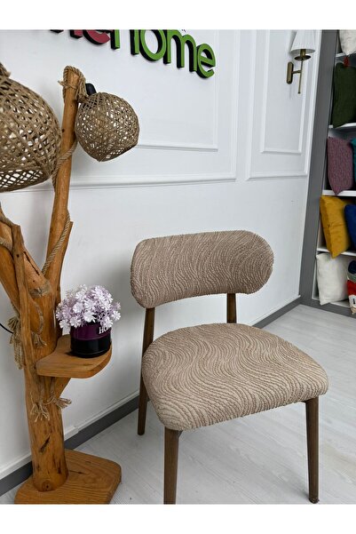 Defne Home bohem sandalye kılıfı Vizon