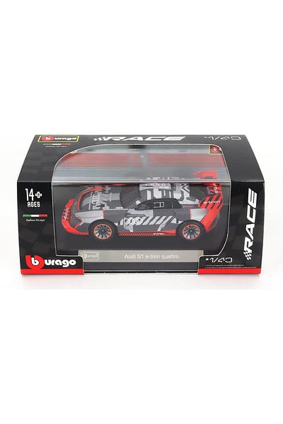 BBURAGO Race-Audi S1 E-Tron Quattro 1:43 Scale 18-38311