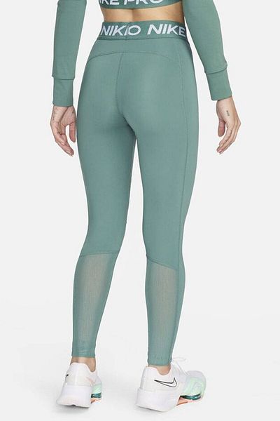 Nike Pro 365 Dri Fit Training Mid Rise Full Length Tight Fit Recovery Tights Light Green
