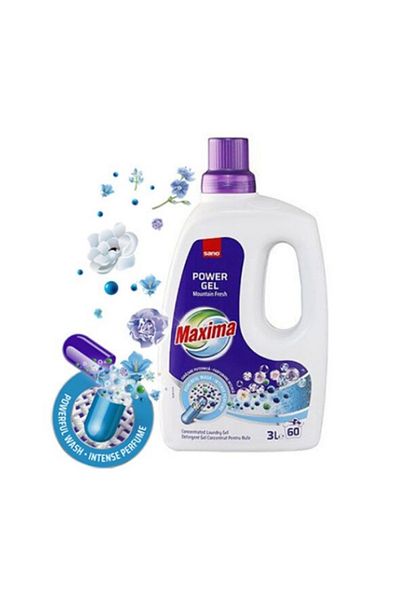 Sano Detergent lichid Plic Maxima Spring Flower Maxima Mountain Flowers 2 x 3 L