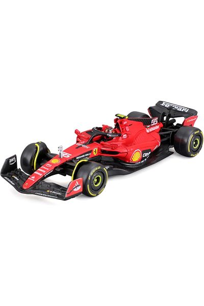 BBURAGO Ferrari Racing-2023 Season Car With Helmet 1:43 Scale 18-36835 #16