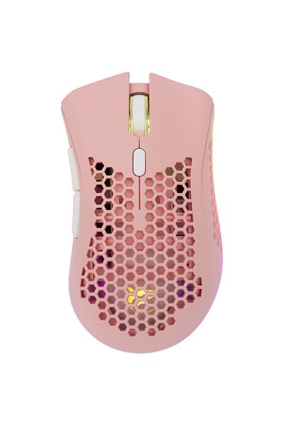 WHITE Mouse Gaming Wireless White Shark LIONEL