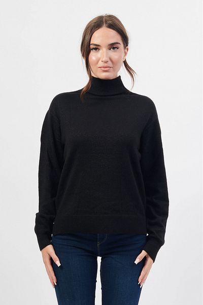 Armani Exchange Pulover dama AE 6DYM2D Negru | Argintiu L INTL