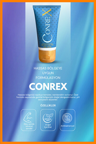 Conrex Erkeklere Özel Boyutlandırıcı Ve Nemlendiricili Mucize Jel 50 ml