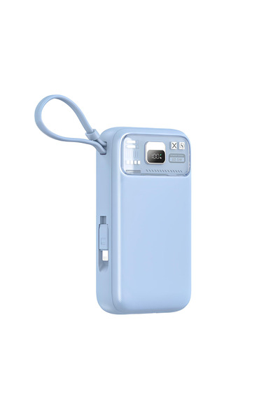 Boğazören Dahili Mavi Kablolu Hızlı Şarj Powerbank 20.000 Mah PD 20W + 22.5W ...