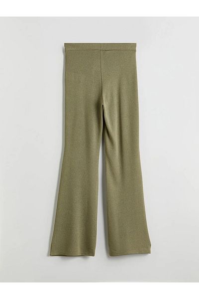 LC Waikiki Lcw vision khaki elastic waist Flared women's pants