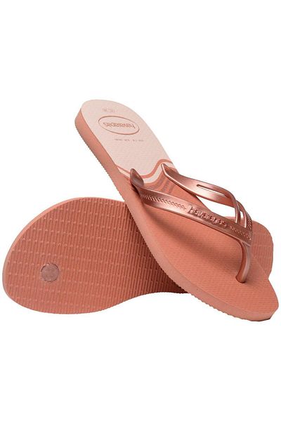 Havaianas Elegance Print Pink Clay Flip Flops 4148804 -9259