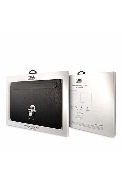Karl LagerfeId Husa Karl Lagerfeld Saffiano Karl and Choupette NFT Computer Sleeve 13/14" Neagra