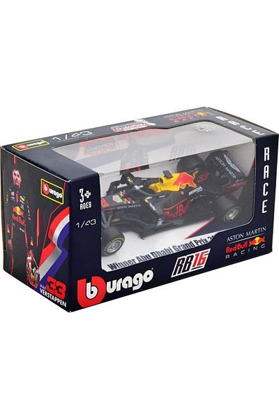 BBURAGO 1:43 Max Verstappen Red Bull RB16 #33 Winner Abu Dhabi F1 2020 38052MV